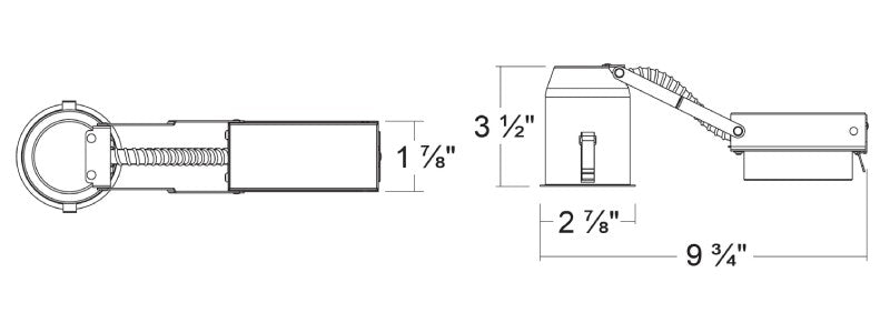 LED HOUSING 2 INCH REMODLE CAN