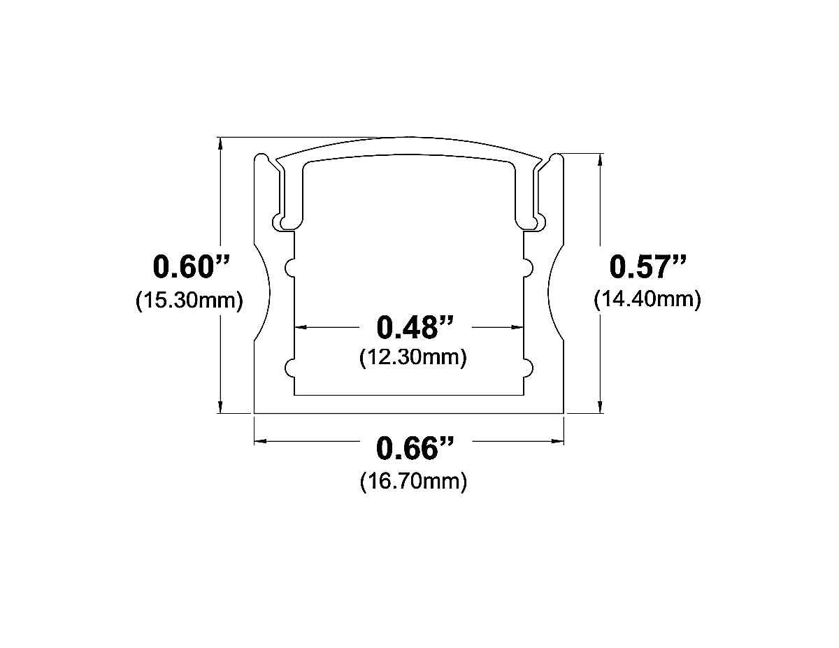 971 Black Aluminum Channel