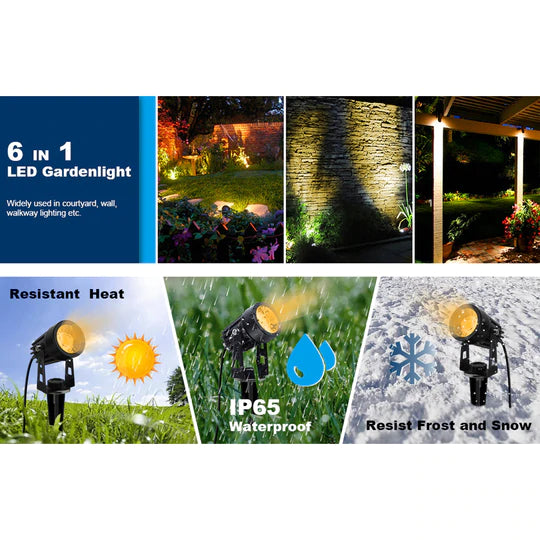 CD43 5W Waterproof LED Landscape Narrow Beam Directional Ground Spotlight
