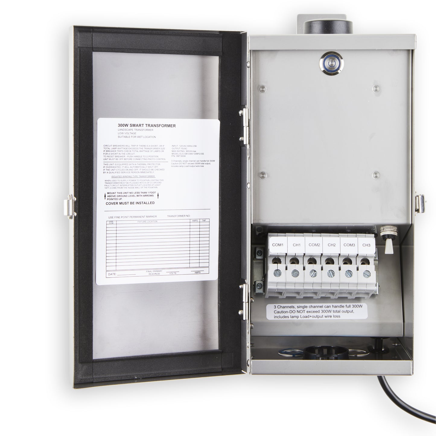 Landscape Transformer 12V AC 200W EMCODE