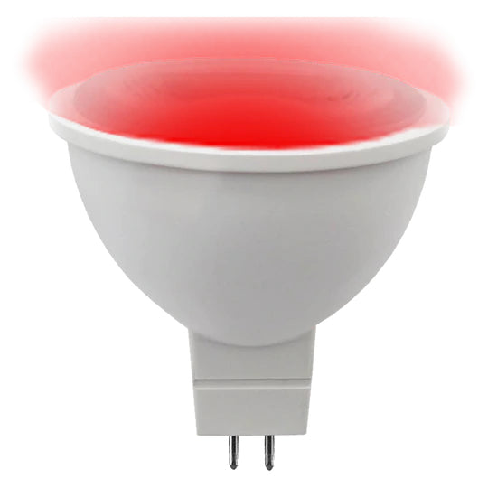 MR16 Red, Green, or Blue Energy Saving Waterproof 12V Light Bulb