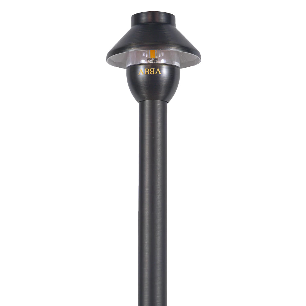 PLB01 12V G4 Snub Low Voltage Heavy Duty Cast Brass Outdoor LED Path Light