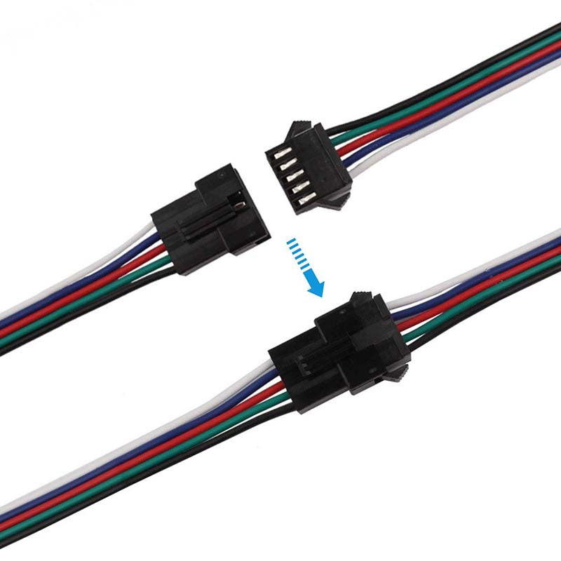 RGBW CONNECTOR MALE FEMALE
