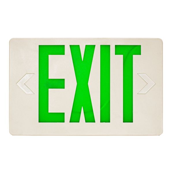 Super Slim Exit Green Sign With Battery Back Up