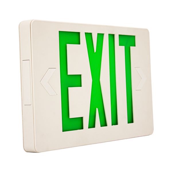 Super Slim Exit Green Sign With Battery Back Up