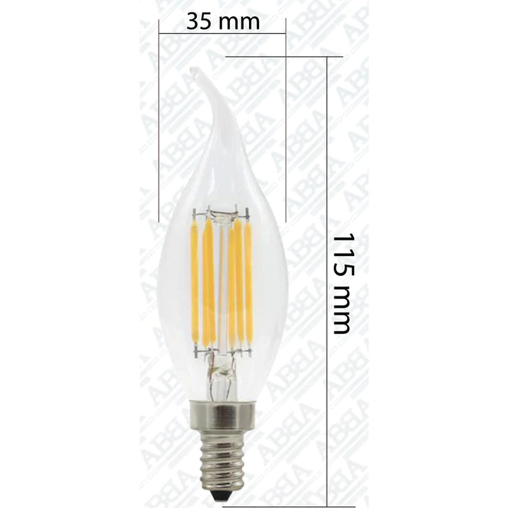 E12 3W LED Filament Candelabra Bulbs Dimmable Energy Saving Waterproof Light