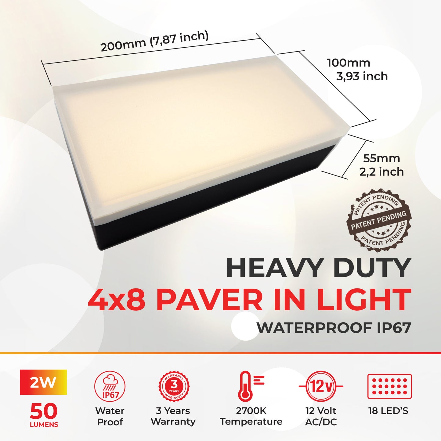 LUM-Paver Light 4X8 Outdoor Light