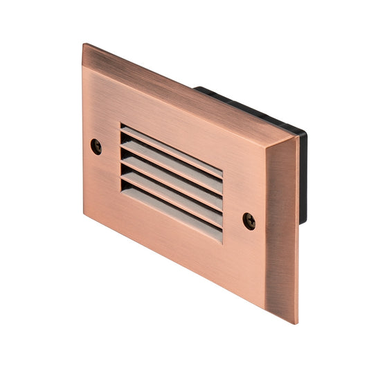 Step Light Louvered 2 Watt Copper