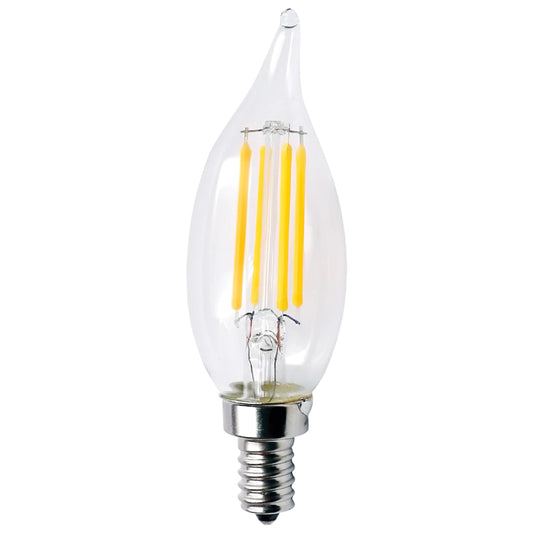 E12 3W LED Filament Candelabra Bulbs Dimmable Energy Saving Waterproof Light